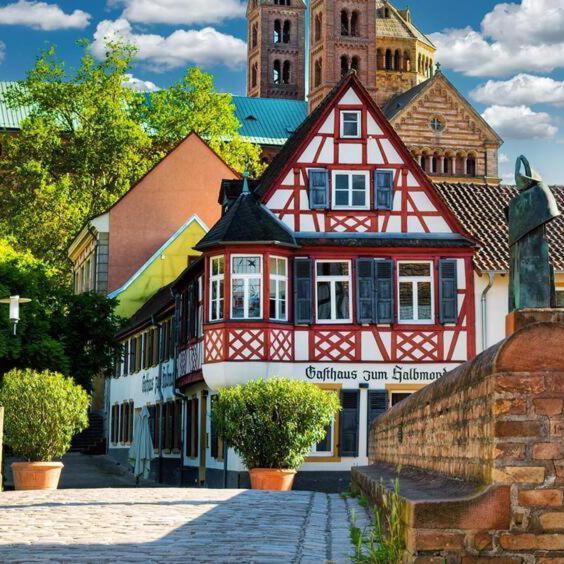 Готель Gasthaus Zum Halbmond Шпаєр Екстер'єр фото
